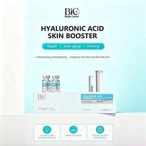BIC Hyaluronic Acid Skin Booster Serum Ampoule 5ml×5 Vials | Deep Hydration Microneedling Treatment