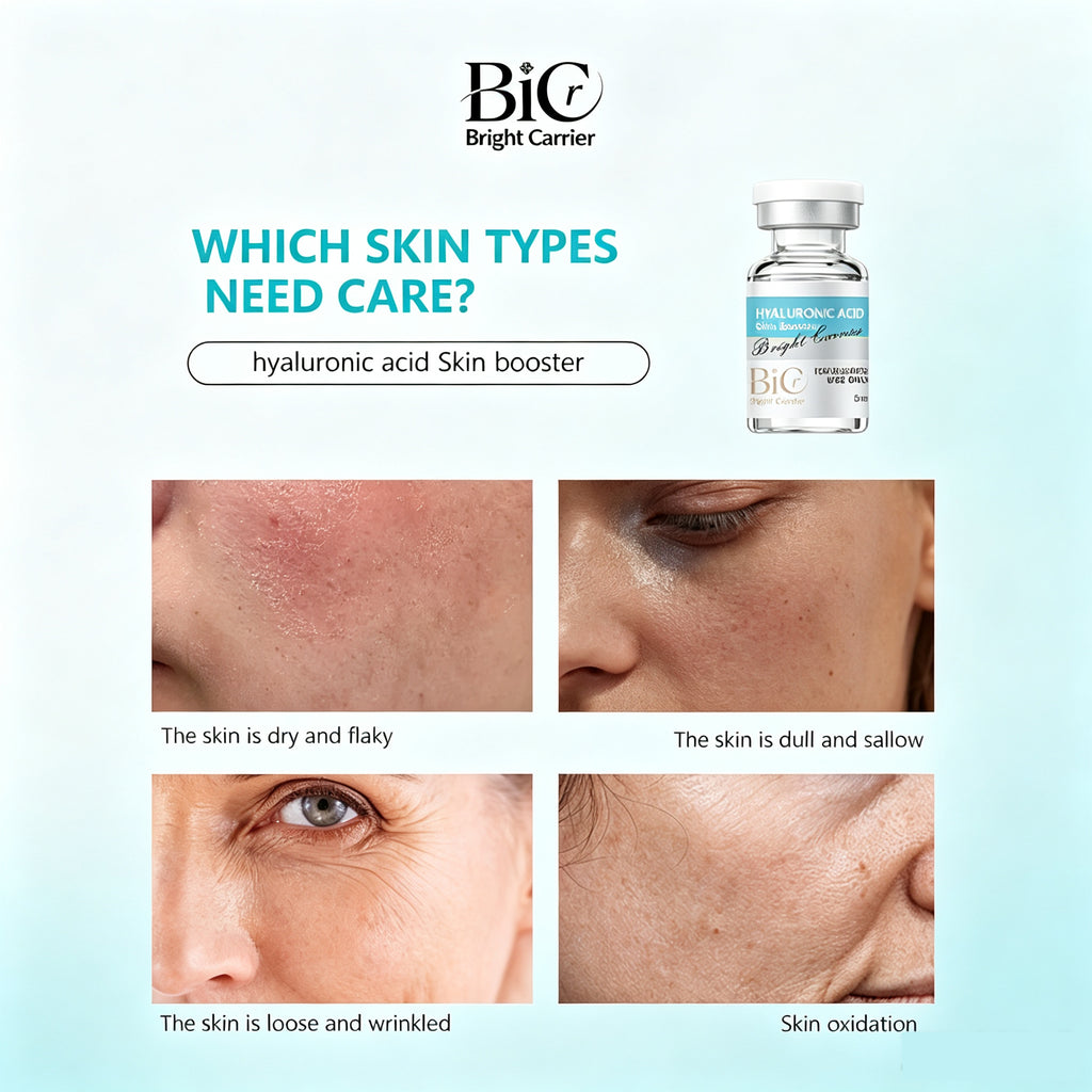 BIC Hyaluronic Acid Skin Booster Serum Ampoule 5ml×5 Vials | Deep Hydration Microneedling Treatment