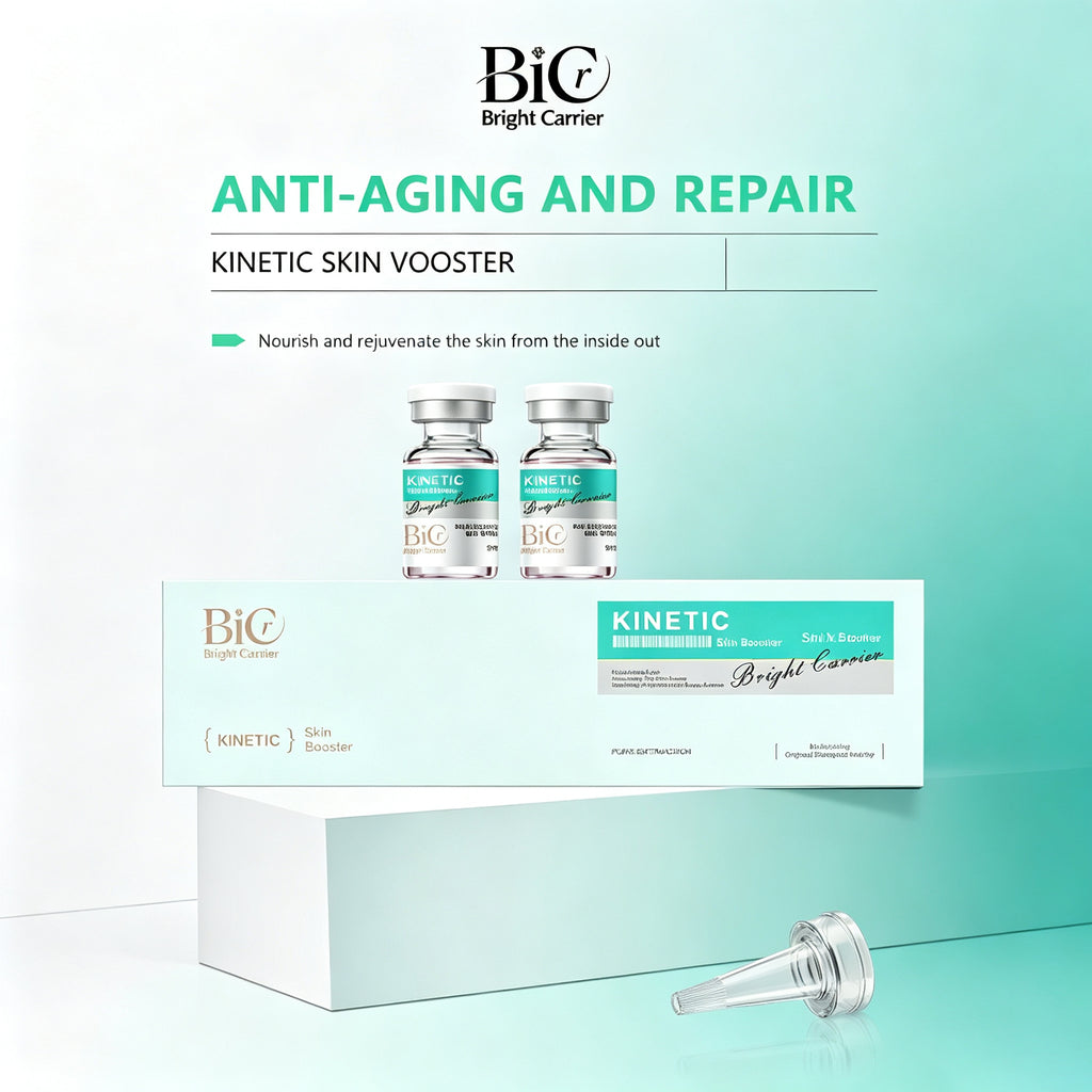 BIC PinkHyaluronic Acid Skin Booster Serum 5 Vials, Deep Hydrating Facial Serum Revitalize Tired Dul