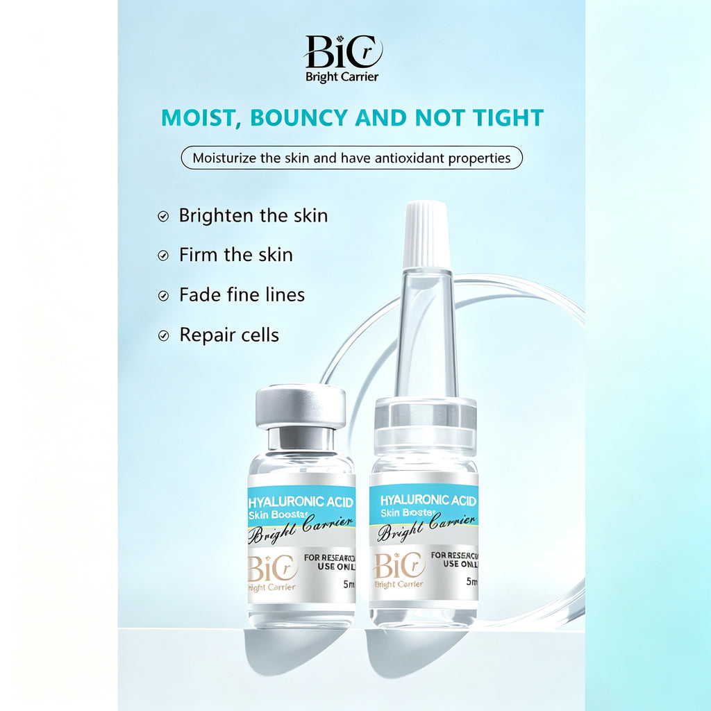 BIC Hyaluronic Acid Skin Booster Serum Ampoule 5ml×5 Vials | Deep Hydration Microneedling Treatment