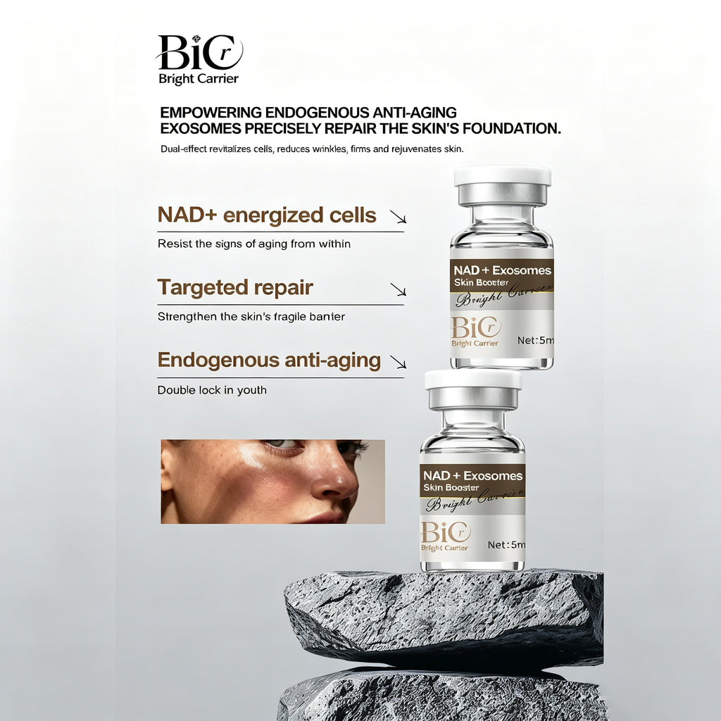 BIC NAD+ Exosome Skin Booster Anti-Aging Meso Serum, ideal for microneedle treatments.