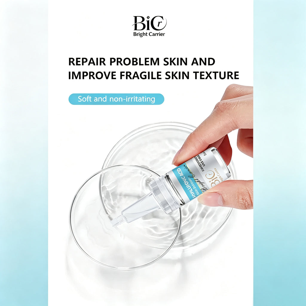 BIC Hyaluronic Acid Skin Booster Serum Ampoule 5ml×5 Vials | Deep Hydration Microneedling Treatment