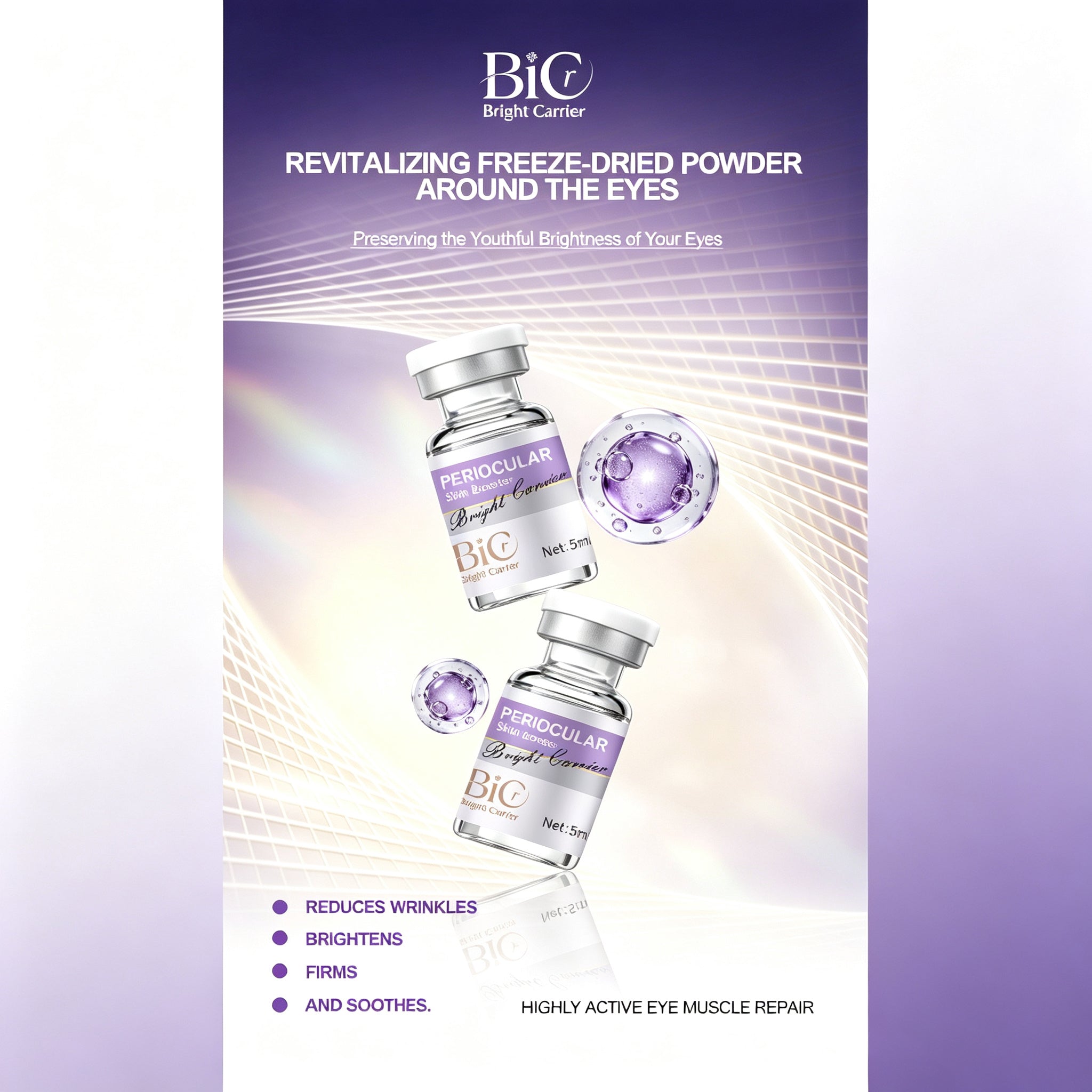 BIC Anti-Wrinkle Eye Skin Booster | Microneedle Infusion Serum, Fade Dark Circles